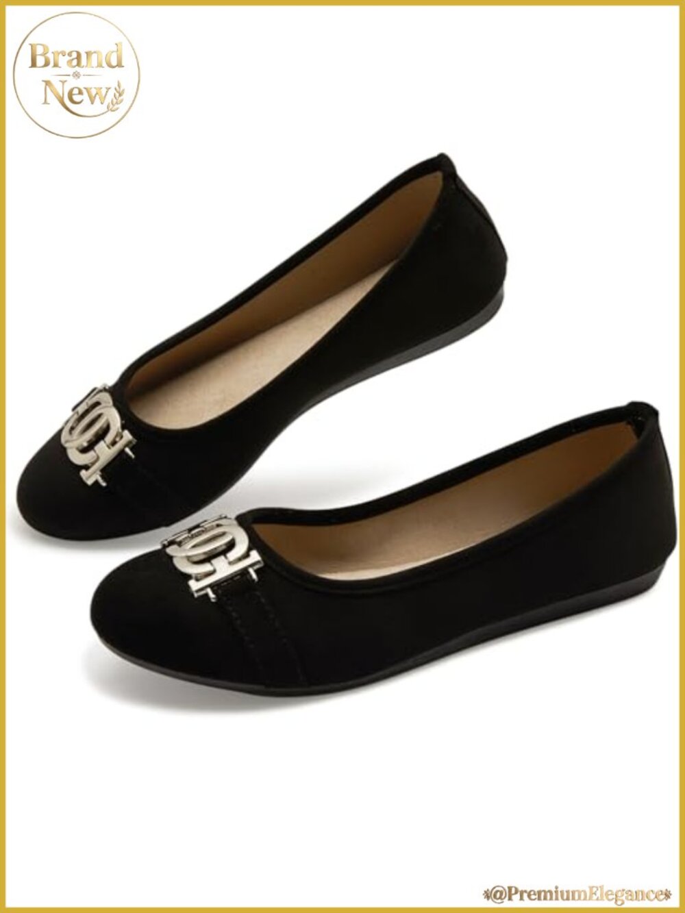 Women's Ballet Flats Slip On Round Toe Comfortable Casual Driving Shoes with